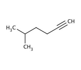5-Methyl-1-hexyne (CAS 2203-80-7) - chemical structure image