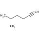 5-Methyl-1-hexyne (CAS 2203-80-7) - chemical structure image