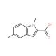 5-Methyl-1-methyl-1H-indole-2-carboxylic acid (CAS 216210-59-2) - chemical structure image