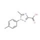 5-Methyl-1-p-tolyl-1H-[1,2,4]triazole-3-carboxylic acid - chemical structure image