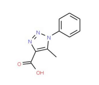 5-Methyl-1-phenyl-1H-[1,2,3]triazole-4-carboxylic acid (CAS 20725-32-0) - chemical structure image