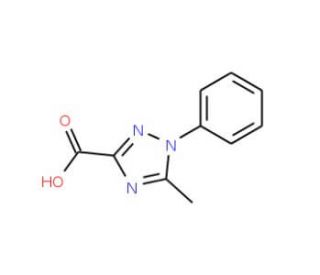 5-Methyl-1-phenyl-1H-[1,2,4]triazole-3-carboxylic acid - chemical structure image