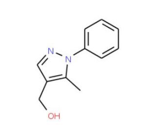 (5-Methyl-1-phenyl-1H-pyrazol-4-yl)methanol (CAS 153863-35-5) - chemical structure image
