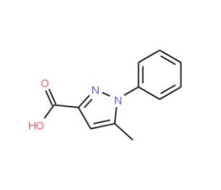5-Methyl-1-phenylpyrazole-3-carboxylic acid (CAS 10199-57-2) - chemical structure image