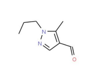 5-Methyl-1-propyl-1H-pyrazole-4-carbaldehyde (CAS 890652-02-5) - chemical structure image
