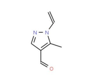 5-Methyl-1-vinyl-1H-pyrazole-4-carbaldehyde (CAS 120841-97-6) - chemical structure image