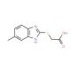 (5-Methyl-1H-benzoimidazol-2-ylsulfanyl)-acetic acid (CAS 27231-37-4) - chemical structure image
