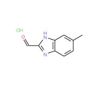 5-Methyl-1H-benzoimidazole-2-carbaldehyde hydrochloride - chemical structure image