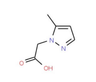 (5-Methyl-1H-pyrazol-1-yl)acetic acid (CAS 180741-44-0) - chemical structure image