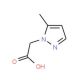 (5-Methyl-1H-pyrazol-1-yl)acetic acid (CAS 180741-44-0) - chemical structure image