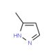5-Methyl-1H-pyrazole (CAS 1453-58-3) - chemical structure image