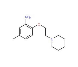 5-Methyl-2-[2-(1-piperidinyl)ethoxy]phenylamine - chemical structure image