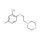 5-Methyl-2-[2-(4-morpholinyl)ethoxy]phenylamine - chemical structure image