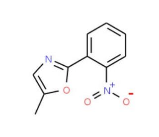 5-Methyl-2-(2-nitrophenyl)-1,3-oxazole (CAS 52829-70-6) - chemical structure image