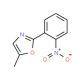 5-Methyl-2-(2-nitrophenyl)-1,3-oxazole (CAS 52829-70-6) - chemical structure image