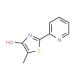 5-Methyl-2-(2-pyridinyl)-1,3-thiazol-4-ol (CAS 131786-47-5) - chemical structure image