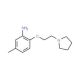 5-Methyl-2-(2-pyrrolidin-1-yl-ethoxy)-phenylamine - chemical structure image