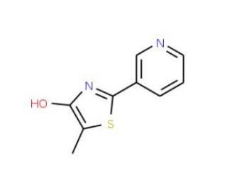 5-Methyl-2-(3-pyridinyl)-1,3-thiazol-4-ol (CAS 131786-48-6) - chemical structure image