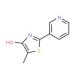 5-Methyl-2-(3-pyridinyl)-1,3-thiazol-4-ol (CAS 131786-48-6) - chemical structure image