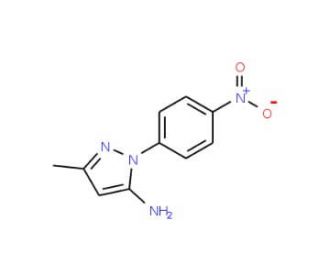 5-Methyl-2-(4-nitrophenyl)-2H-pyrazol-3-ylamine (CAS 16459-47-5) - chemical structure image
