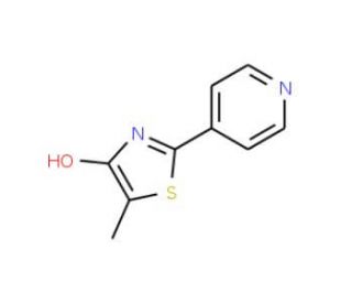 5-Methyl-2-(4-pyridinyl)-1,3-thiazol-4-ol (CAS 70547-50-1) - chemical structure image
