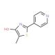 5-Methyl-2-(4-pyridinyl)-1,3-thiazol-4-ol (CAS 70547-50-1) - chemical structure image
