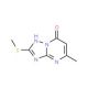 5-Methyl-2-(methylthio)[1,2,4]triazolo[1,5-a]pyrimidin-7-ol (CAS 40775-78-8) - chemical structure image