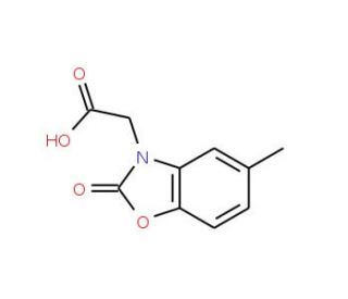 (5-Methyl-2-oxo-benzooxazol-3-yl)-acetic acid (CAS 767304-83-6) - chemical structure image