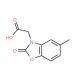 (5-Methyl-2-oxo-benzooxazol-3-yl)-acetic acid (CAS 767304-83-6) - chemical structure image