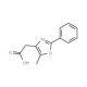 (5-Methyl-2-phenyl-1,3-oxazol-4-yl)acetic acid (CAS 107367-98-6) - chemical structure image