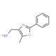 (5-Methyl-2-phenyl-1,3-oxazol-4-yl)methylamine (CAS 132451-28-6) - chemical structure image