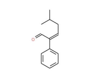 5-Methyl-2-phenyl-2-hexenal (CAS 21834-92-4) - chemical structure image