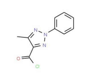 5-Methyl-2-phenyl-2H-1,2,3-triazole-4-carbonyl chloride (CAS 36401-55-5) - chemical structure image