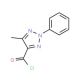 5-Methyl-2-phenyl-2H-1,2,3-triazole-4-carbonyl chloride (CAS 36401-55-5) - chemical structure image