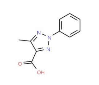 5-Methyl-2-phenyl-2H-1,2,3-triazole-4-carboxylic acid (CAS 22300-56-7) - chemical structure image