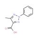 5-Methyl-2-phenyl-2H-1,2,3-triazole-4-carboxylic acid (CAS 22300-56-7) - chemical structure image