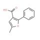5-Methyl-2-phenyl-3-furoic acid (CAS 64354-50-3) - chemical structure image