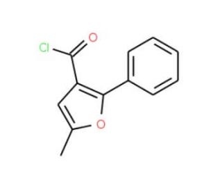5-Methyl-2-phenylfuran-3-carbonyl chloride (CAS 183210-32-4) - chemical structure image