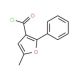 5-Methyl-2-phenylfuran-3-carbonyl chloride (CAS 183210-32-4) - chemical structure image