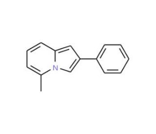 5-Methyl-2-phenylindolizine (CAS 36944-99-7) - chemical structure image