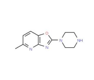 5-Methyl-2-piperazin-1-yl[1,3]oxazolo[4,5-b]-pyridine - chemical structure image