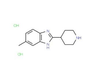 5-Methyl-2-piperidin-4-yl-1H-benzoimidazoledihydrochloride - chemical structure image