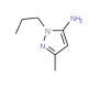 5-Methyl-2-propyl-2H-pyrazol-3-ylamine (CAS 3524-34-3) - chemical structure image