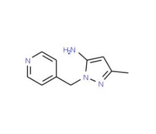 5-Methyl-2-pyridin-4-ylmethyl-2H-pyrazol-3-ylamine - chemical structure image