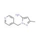 5-Methyl-2-pyridin-4-ylmethyl-2H-pyrazol-3-ylamine - chemical structure image