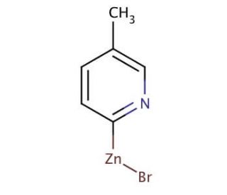 5-Methyl-2-pyridylzinc bromide solution (CAS 257876-05-4) - chemical structure image