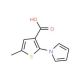 5-Methyl-2-pyrrol-1-yl-thiophene-3-carboxylic acid - chemical structure image