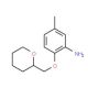 5-Methyl-2-(tetrahydro-2H-pyran-2-ylmethoxy)-phenylamine - chemical structure image
