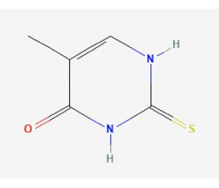 5-Methyl-2-thiouracil (CAS 636-26-0) - chemical structure image
