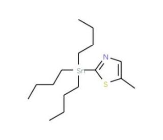 5-Methyl-2-(tributylstannyl)-1,3-thiazole (CAS 848613-91-2) - chemical structure image